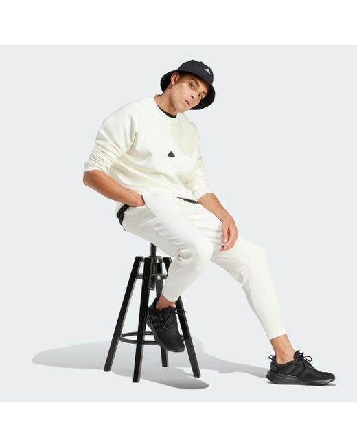 Adidas White Z.n.e. Premium Tracksuit Bottoms for men
