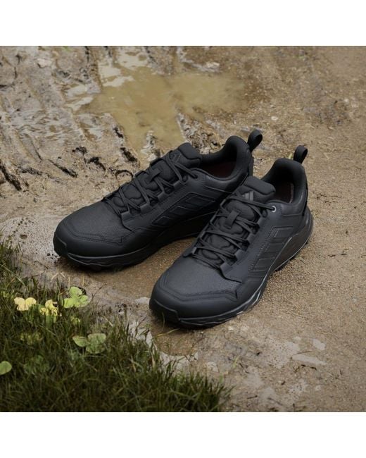 Adidas Black Tracerocker 2.0 Gore-Tex Trail Running Shoes for men