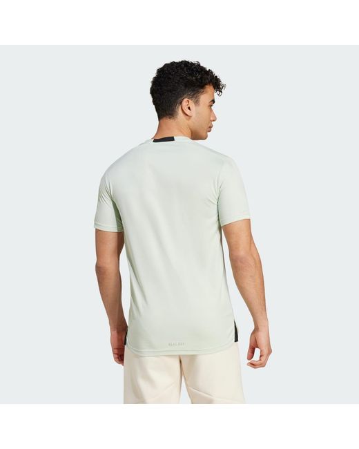 Adidas Originals Multicolor Designed For Training Hiit Workout Heat.Rdy Tee for men