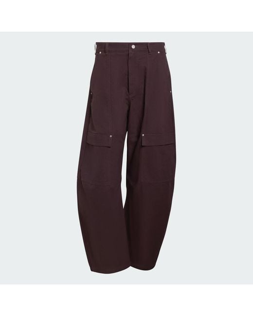 Adidas Brown Originals Canvas Cargo Workpant Pants for men