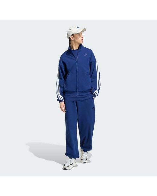 Adidas Blue Kit 3-Stripes Track Top for men