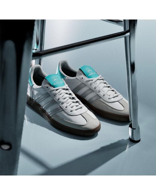 Adidas Blue Handball Spezial Mercedes Shoes