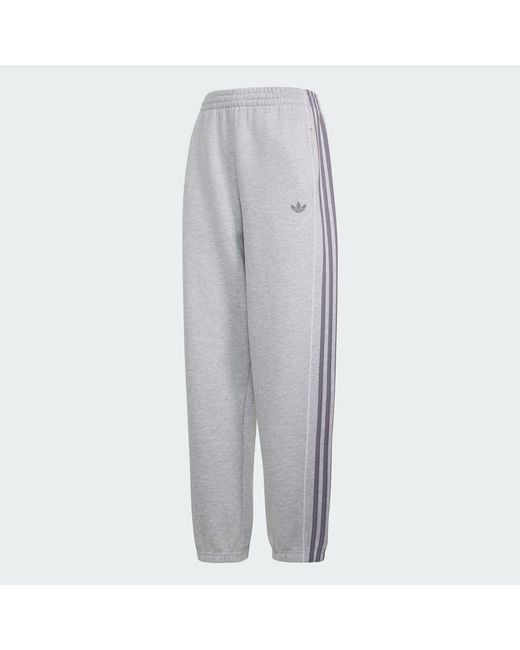 Adidas White Track Tracksuit Bottoms