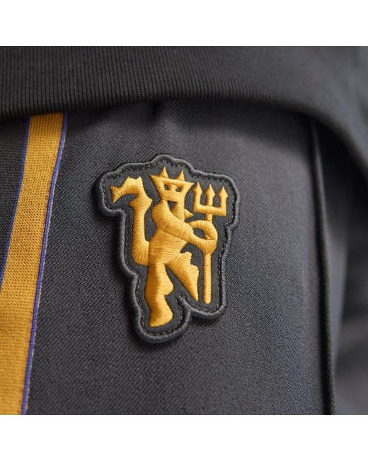 Pantaloni Da Allenamento Terrace Icons Manchester United di Adidas in Black da Uomo