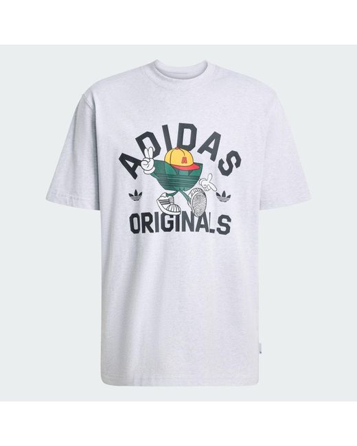 Adidas White Trefoil Series Character T-Shirt for men
