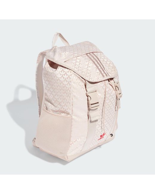 Adidas Natural Trefoil Monogram Jacquard Backpack