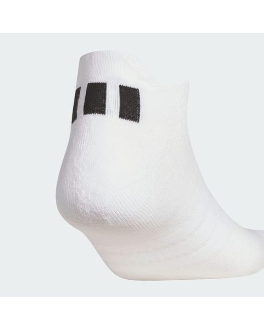 Adidas White Performance 3 Pk Ankle Socks