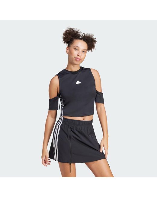 Top Express All-Gender Cropped di Adidas in Black