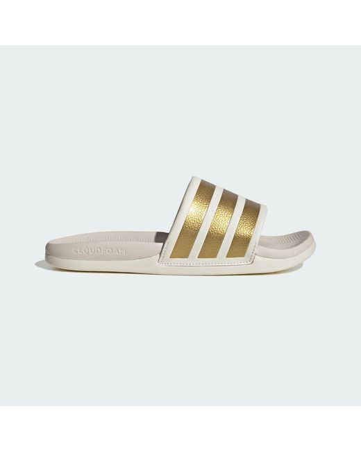 Adidas Metallic Adilette Comfort 2.0 Slides