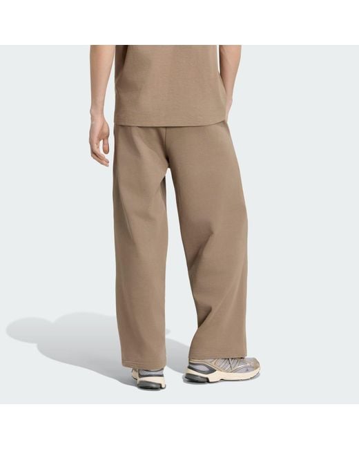 Adidas Brown Kit Small Logo Wide Joggers for men