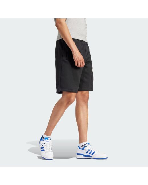 Adidas Originals Blue Trefoil Essentials Shorts for men