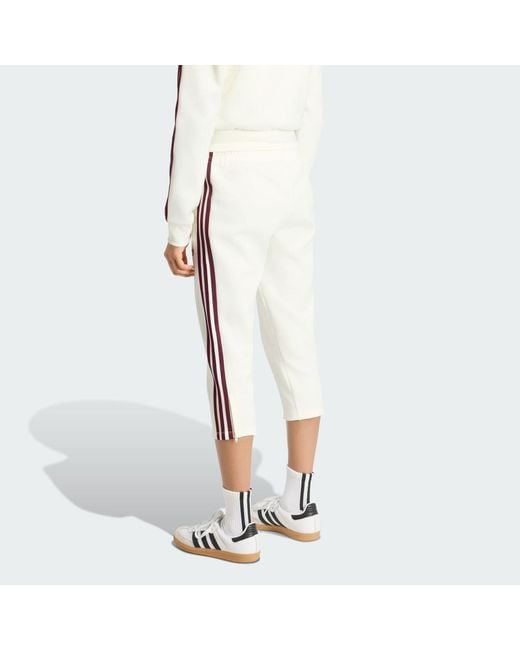Adidas White 3/4 Superstar Track Tracksuit Bottoms