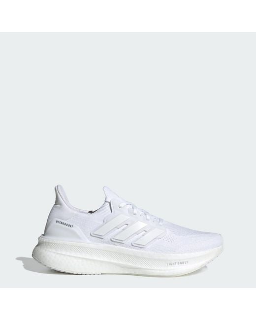 Adidas White Ultraboost 5 Shoes for men