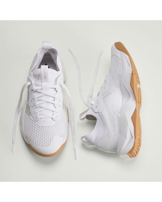 Adidas White Rapidmove Adv 2 Training Shoes
