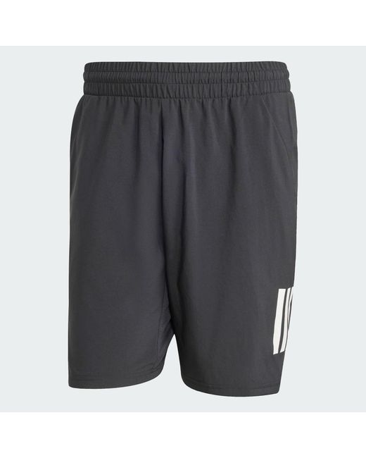Adidas Blue Club Tennis Climacool 3-Stripes Shorts for men