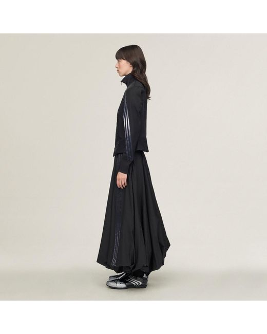 Adidas Black Y-3 Gradient 3 Stripes Nylon Balloon Skirt