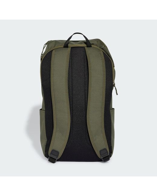 Adidas Green 3 Stripes Flap Backpack