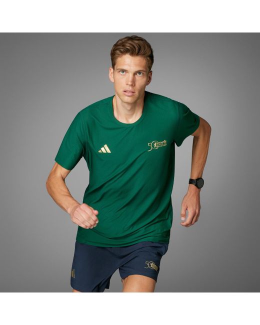 Adidas Green Bmw Berlin Marathon 2024 T-Shirt for men