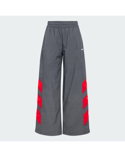 Adidas Blue Blocked Washed Track Pants