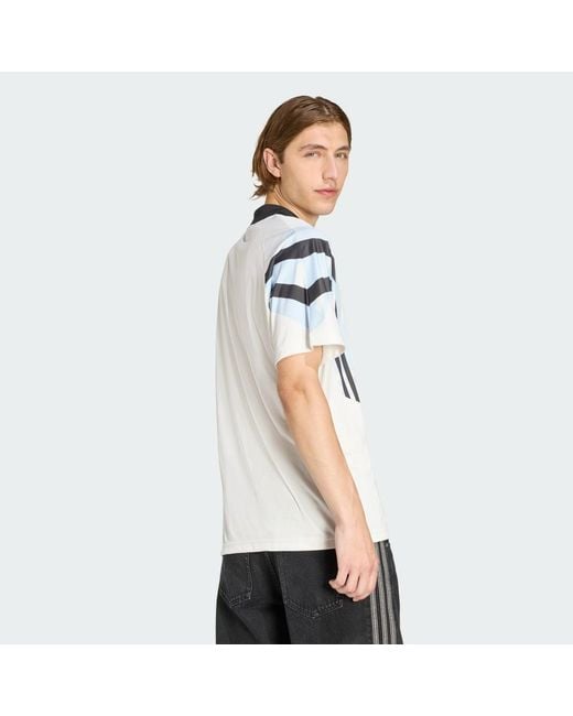 Adidas White Santiago Aop Infill Jersey for men