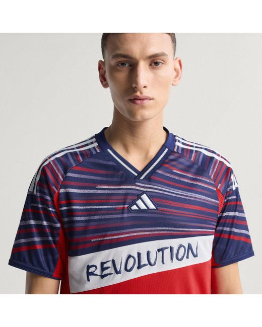 Maglia Third Authentic New England Revolution 25/26 di Adidas in Red da Uomo