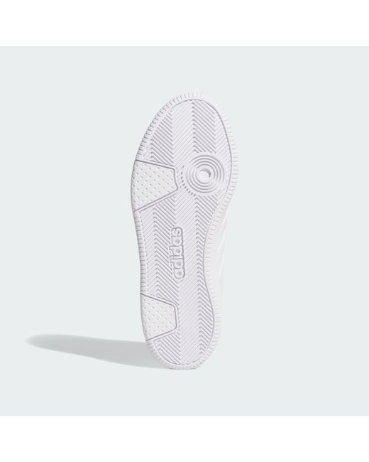 Adidas White Hoops Classic Shoes