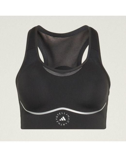 Adidas Black By Stella Mccartney Running High Support Sports Bra