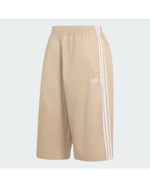 Adidas Originals Natural Adicolor Sst Cotton Twill Shorts for men