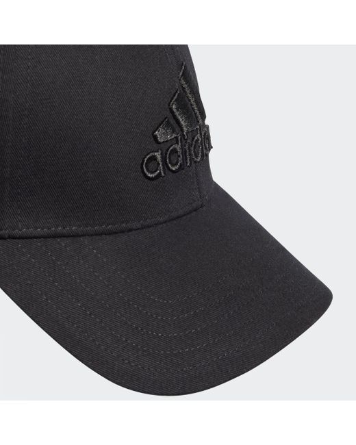 Adidas Black Big Tonal Logo Baseball Cap