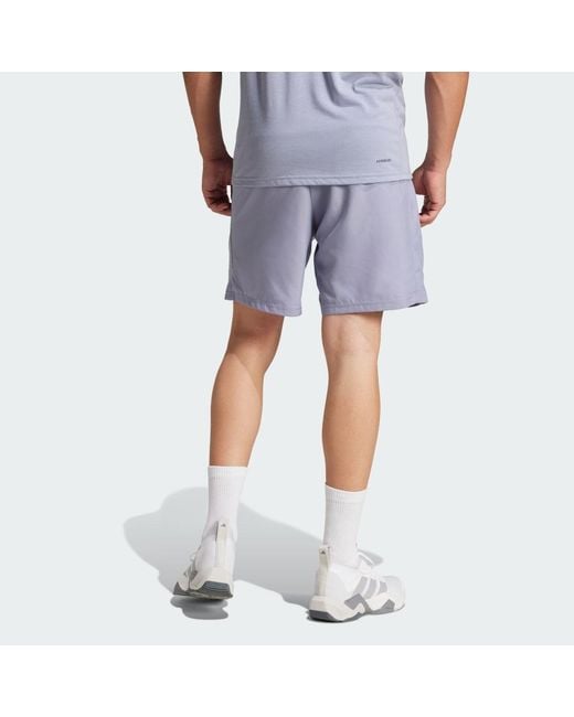 Adidas Blue Train Essentials Woven Training Shorts for men