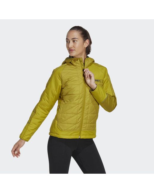 Adidas Green Terrex Multi Insulated Hooded Jacket