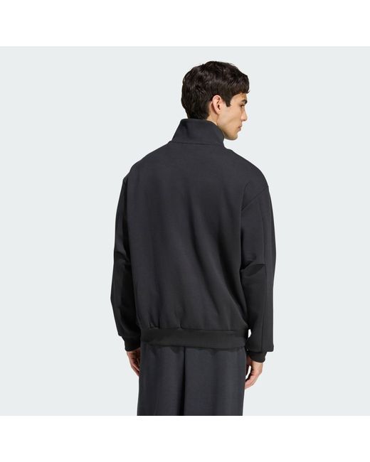 Adidas Black Soft Lux Track Top for men