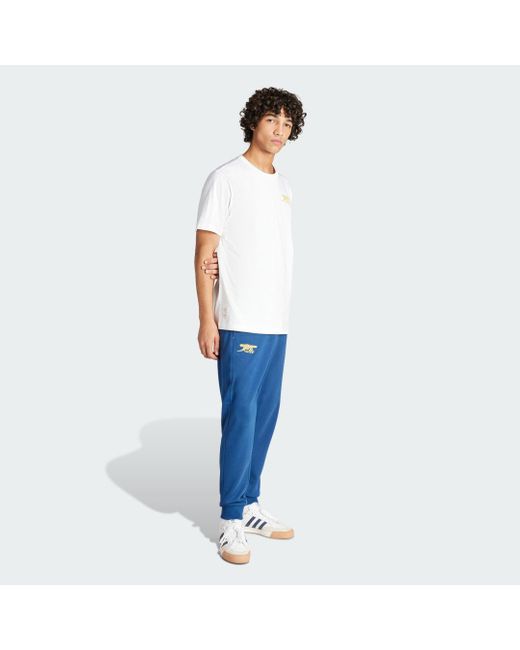 Adidas Blue Arsenal Cultural Story Tracksuit Bottoms for men