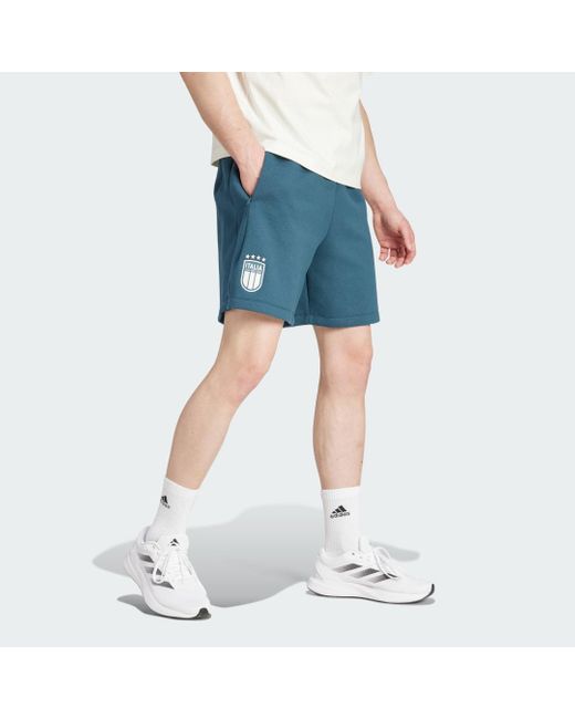 Adidas Originals Blue Italy Travel Shorts for men