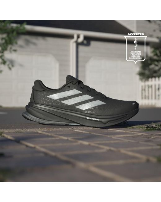 Adidas Black Supernova Rise 2 Running Shoes