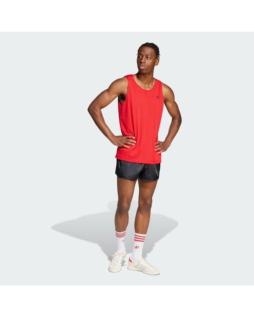 Adidas Blue Adicolor 3-Stripes 2-Inch Swim Shorts for men