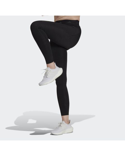 Adidas Originals Black Techfit Brushed Full Length Leggings