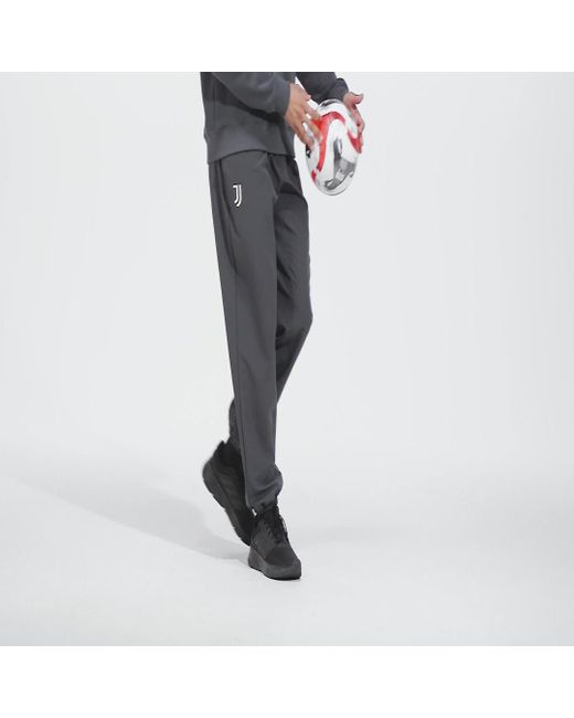 Adidas Black Juventus Lfstlr Woven Tracksuit Bottoms for men