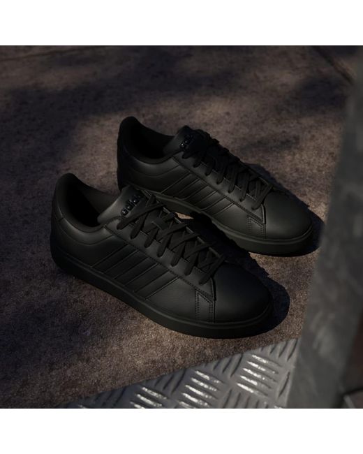 Adidas Black Grand Court Base 2.0 Shoes