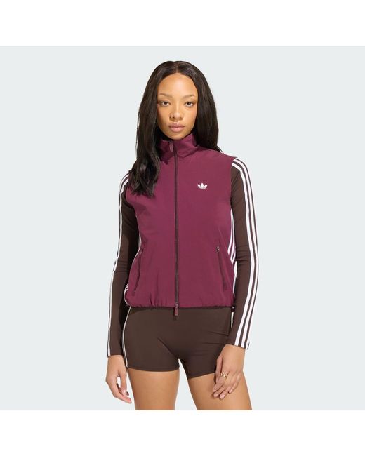 Adidas Purple Adilenium 5.0 Sleeveless Track Top