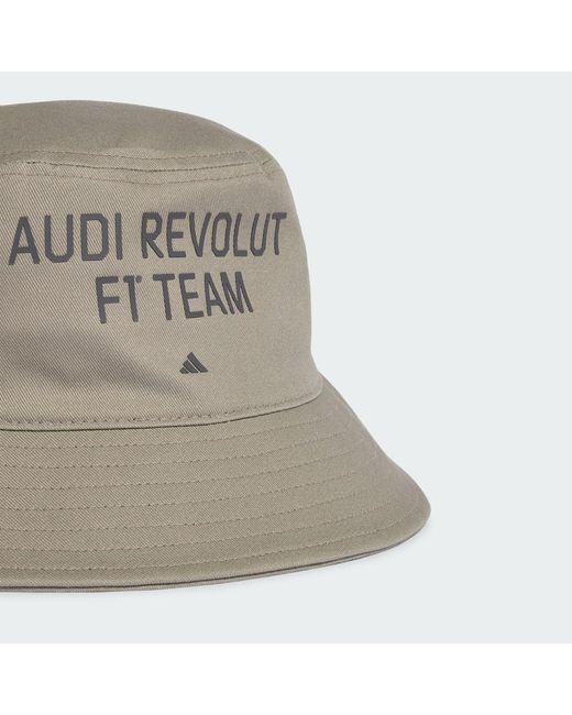 Adidas Gray Audi Revolut F1 Team Elevated Bucket Hat