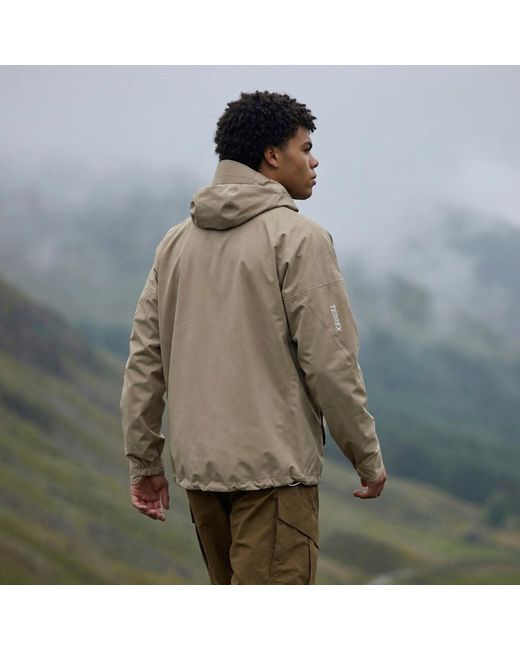 Adidas Natural Terrex Xploric 2.5 Layer Climaproof Anorak for men