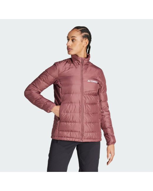 Adidas Red Terrex Multi Light Down Jacket