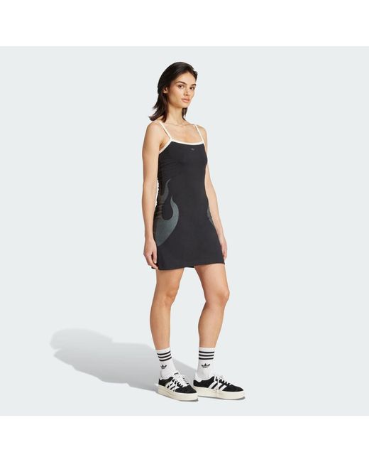 Adidas Black Flames Tank Dress