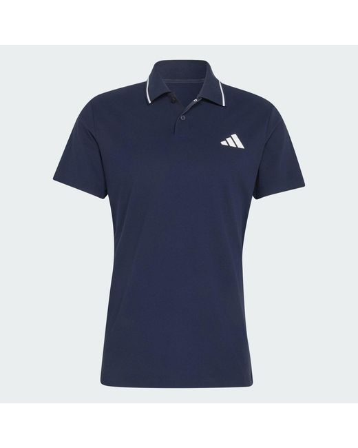 Adidas Blue Tennis Climacool Freelift Polo Shirt Pro for men