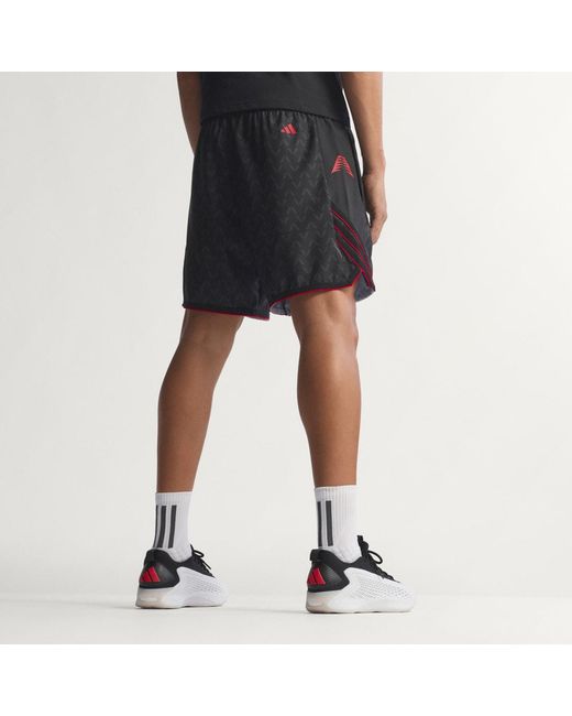 Adidas Black Anthony Edwards Crazy Lite Aop Short for men