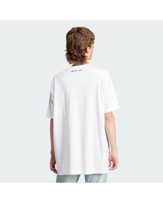 Adidas White Juventus Essentials Trefoil T-shirt for men