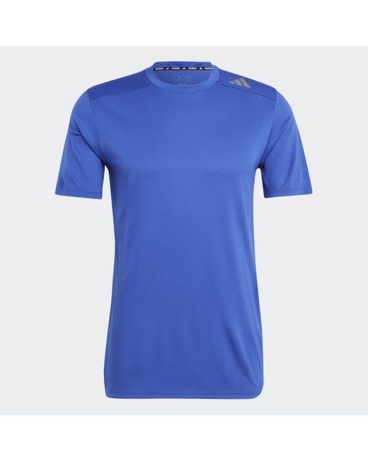 Adidas Blue Designed 4 Training Heat.rdy Hiit Training T-shirt for men