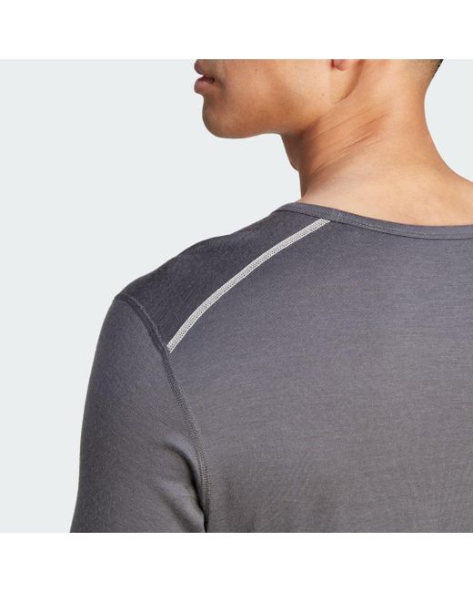 Camiseta interior manga larga Xperior Merino 200 adidas de hombre de color  Gris | Lyst