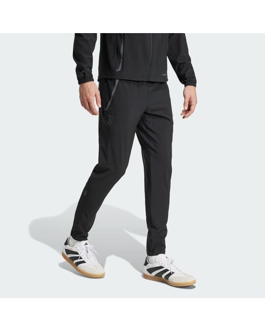 Adidas Black Juventus Tiro 25 Competition Vis Tech Travel Pants for men